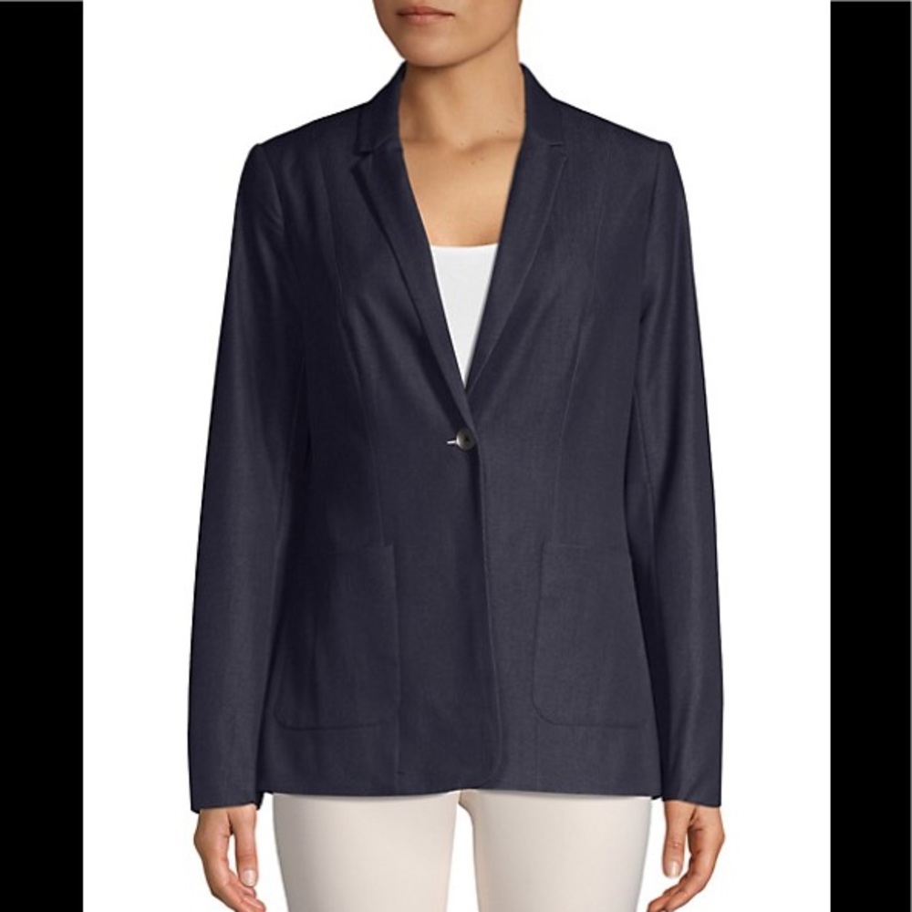 Navy T Tahari Blazer - Picture 1 of 5